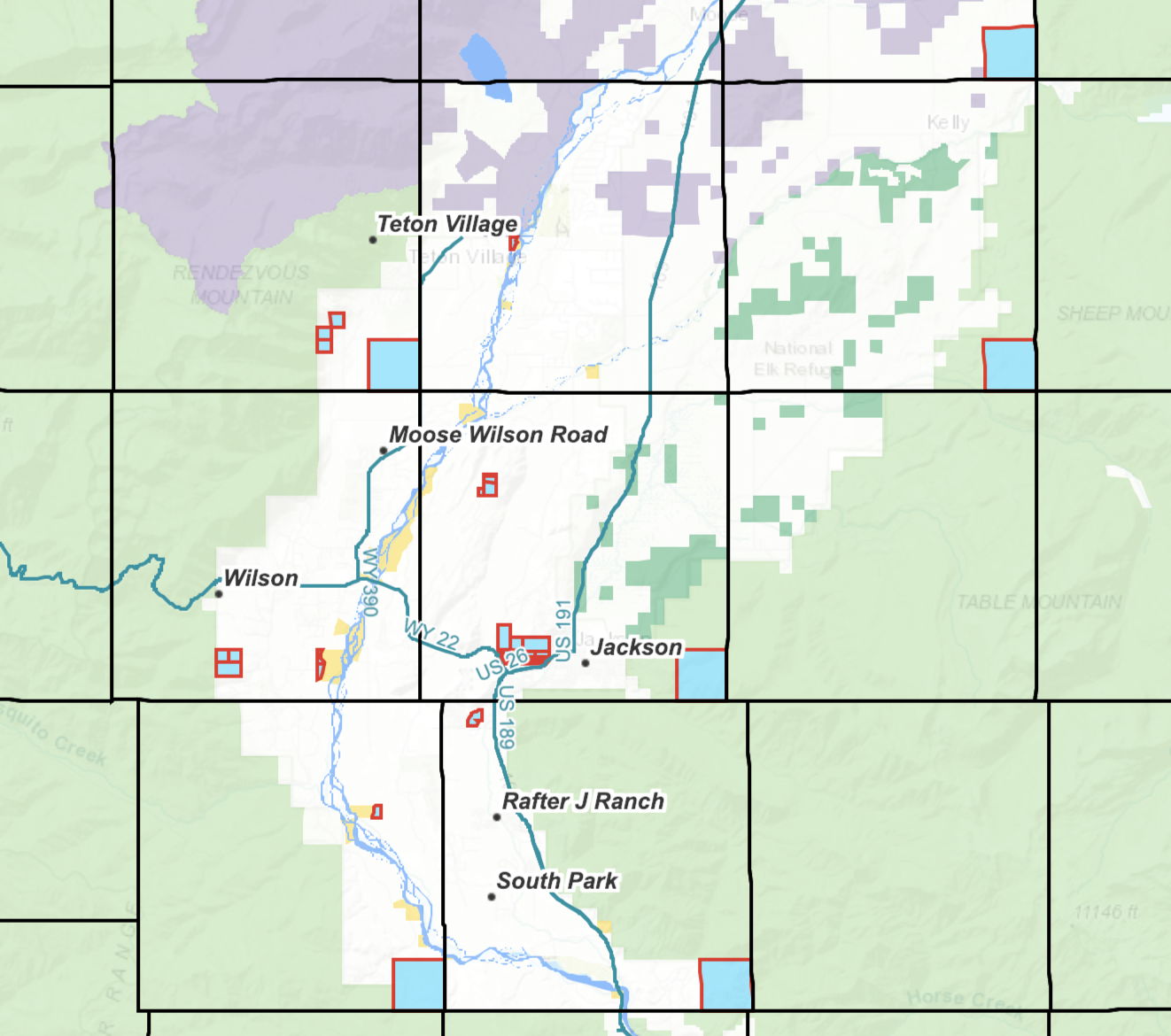 Teton County school trust parcels
